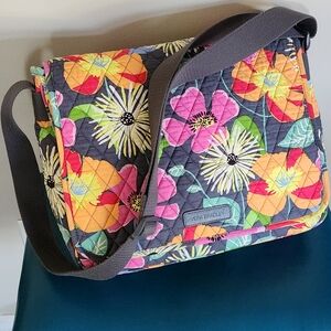 Vera Bradley Vibrant Floral Quilted Crossbody Bag